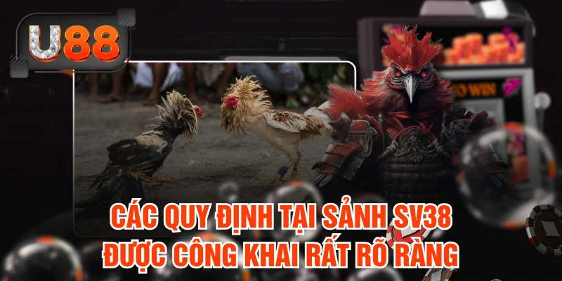 Các quy định tại sảnh SV38 được công khai rất rõ ràng